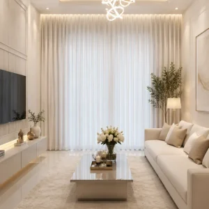 Custom Motorized Blackout Curtains for Smart Home Automation