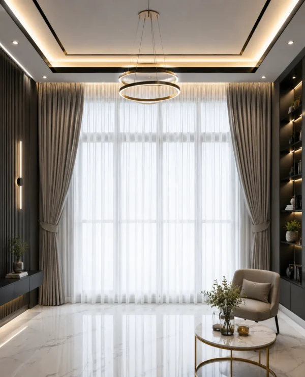 Classic White Net Curtains for Bright & Airy Home Interiors