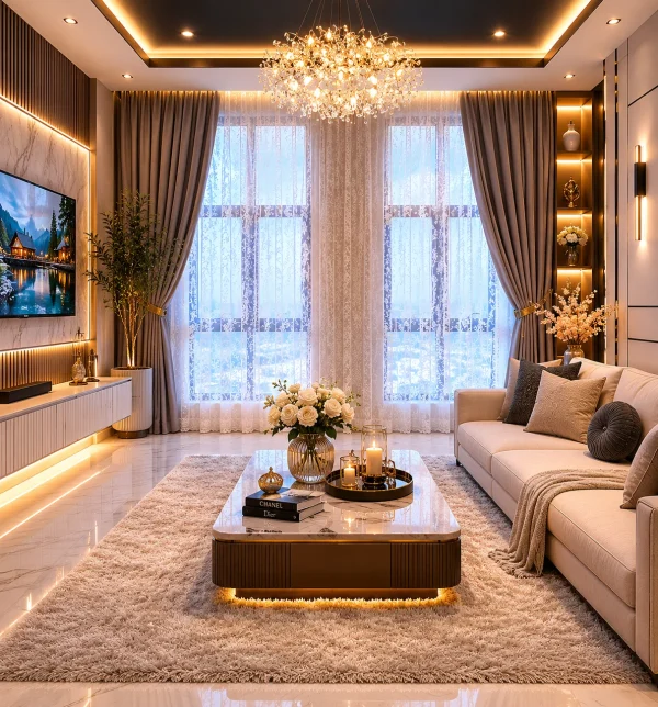 Semi-Transparent Sheer Window Curtains for Natural Daylight